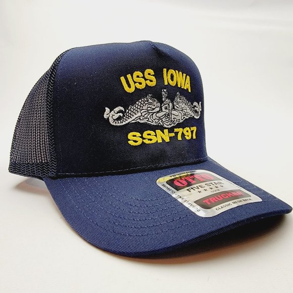 USS IOWA SSN-797 Embroidered Baseball Hat - Picture 3 of 4